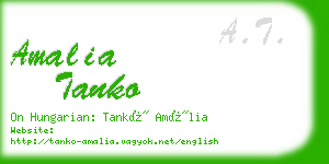 amalia tanko business card